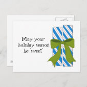 クリスマスキャンディと甘いことわざ シーズンポストカード (正面/裏面)