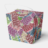 クリスマスキャンディのお気に入りボックス、テイクアウトスタイル フェイバーボックス (裏面サイド)