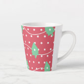 クリスマスキャンディのクリスマスパターン カフェラテマグ (右)