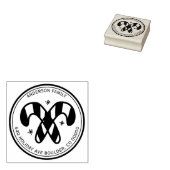 クリスマスキャンディカンパーソナライズされたズ ラバースタンプ (押印)