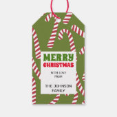 クリスマスキャンディキャネズギフトラベル ギフトタグ (裏面)