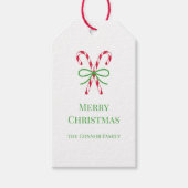 クリスマスキャンディキャネズギフトラベル ギフトタグ (正面)