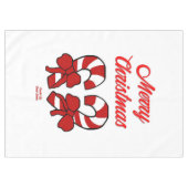 クリスマスキャンディキャンセタブレクロス テーブルクロス (正面(横))