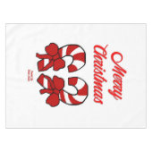 クリスマスキャンディキャンセタブレクロス テーブルクロス (正面(横))