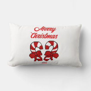 クリスマスキャンディキャンヌランバーピロー ランバークッション