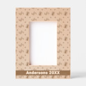 クリスマスキャンディキャン&プレゼントパターン名4x6 レーザー彫刻フレーム (正面)