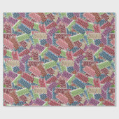 クリスマスキャンディギフト包装紙 ラッピングペーパー (フラット)