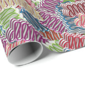 クリスマスキャンディギフト包装紙 ラッピングペーパー (ロールコーナー)