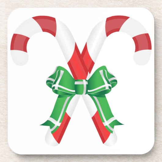 クリスマスキャンディケイン コースター (正面)