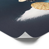 クリスマスキャンディケーキクリスマスツリー ポスター (角)