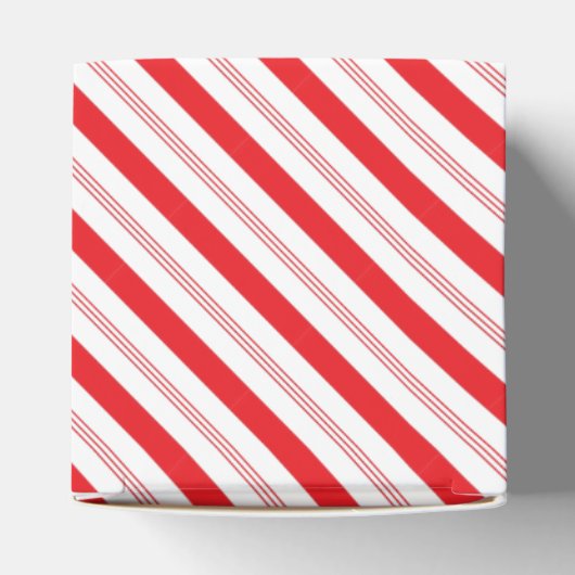 クリスマスキャンディストライプのーのギフトボックス フェイバーボックス (上部)