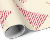 クリスマスキャンディストライプのーの木 ラッピングペーパー (ロールコーナー)