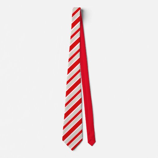 クリスマスキャンディストライプケインID259 ネクタイ (正面)