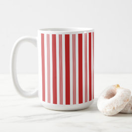 クリスマスキャンディストライプーの杖、赤、白 コーヒーマグカップ