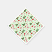 クリスマスキャンディツリーパターン スタンダードカクテルナプキン (角)