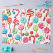 クリスマスキャンディデライトティッシュペーパー 薄葉紙 (クラフト)