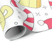 クリスマスキャンディパターン包装紙 ラッピングペーパー (ロールコーナー)