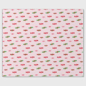 クリスマスキャンディパターン ラッピングペーパー (フラット)