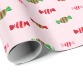 クリスマスキャンディパターン ラッピングペーパー (ロールコーナー)