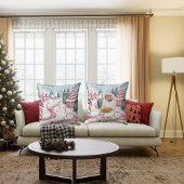 クリスマスキャンディパーソナライズされたーのシェフ母の写真 クッション