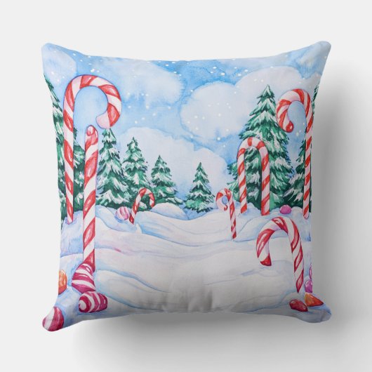 クリスマスキャンディパーソナライズされたーのシェフ母の写真 クッション (裏面)