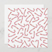 クリスマスキャンディーの杖のパターン シーズンカード (正面/裏面)