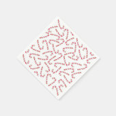 クリスマスキャンディーの杖のパターン スタンダードカクテルナプキン (角)