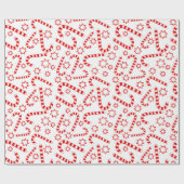 クリスマスキャンディーの模様の包み紙 ラッピングペーパー (フラット)