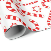 クリスマスキャンディーの模様の包み紙 ラッピングペーパー (ロールコーナー)
