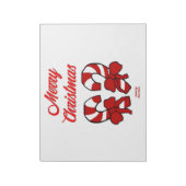 クリスマスキャンディーカヌメモ帳(27.9 cm x 21.6 cm) ノートパッド (回転)