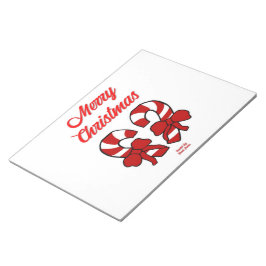 クリスマスキャンディーカヌメモ帳(27.9 cm x 21.6 cm) ノートパッド