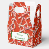 クリスマスキャンディーキャンズパターン フェイバーボックス (オープン)