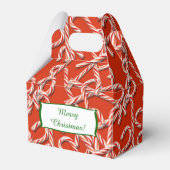 クリスマスキャンディーキャンズパターン フェイバーボックス (正面サイド)