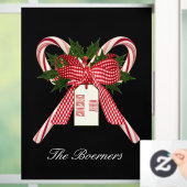 クリスマスキャンディーキャンズフロントウィンドウドアクリングス ウィンドウサイン (ホーム)