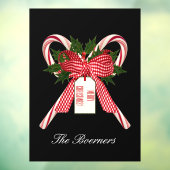 クリスマスキャンディーキャンズフロントウィンドウドアクリングス ウィンドウサイン (シート3)