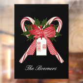 クリスマスキャンディーキャンズフロントウィンドウドアクリングス ウィンドウサイン (シート2)