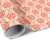 クリスマスキャンディーキャンディーとペパーミントキャンディーパターン ラッピングペーパー (ロールコーナー)