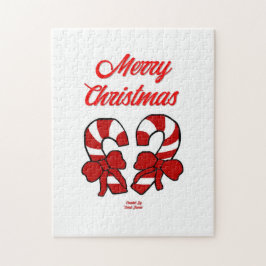 クリスマスキャンディーキャンパズル28 cm X 35.5 cm ジグソーパズル