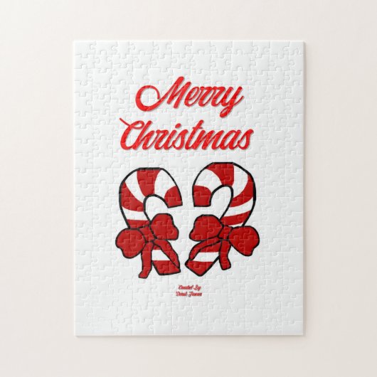 クリスマスキャンディーキャンパズル28 cm X 35.5 cm ジグソーパズル (縦)