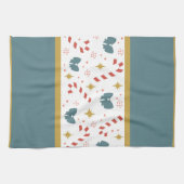 クリスマスキャンディーキャン キッチンタオル (横)