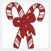 クリスマスキャンディーキャン スクエアシール (正面)