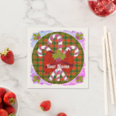 クリスマスキャンディーキャン スタンダードカクテルナプキン (インサイチュ)