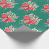 クリスマスキャンディーキャン ラッピングペーパー (角)