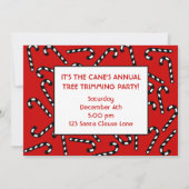 クリスマスキャンディーキャン 招待状 (裏面)