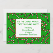 クリスマスキャンディーキャン 招待状 (裏面)