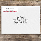 クリスマスキャンディーケインお洒落差出人住所 ラベル