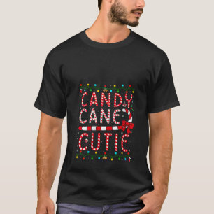 クリスマスキャンディーケインかわいこちゃんかわいいおもしろいクリスマスキッズギ Tシャツ