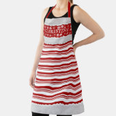 クリスマスキャンディーケインカスタム エプロン (インサイチュ)