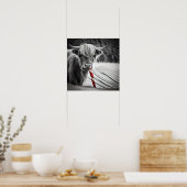 クリスマスキャンディーケインクリターズハイランド牛 ポスター (キッチン)