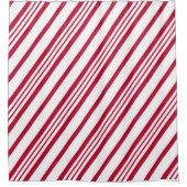 クリスマスキャンディーケインストライプ シャワーカーテン (正面)